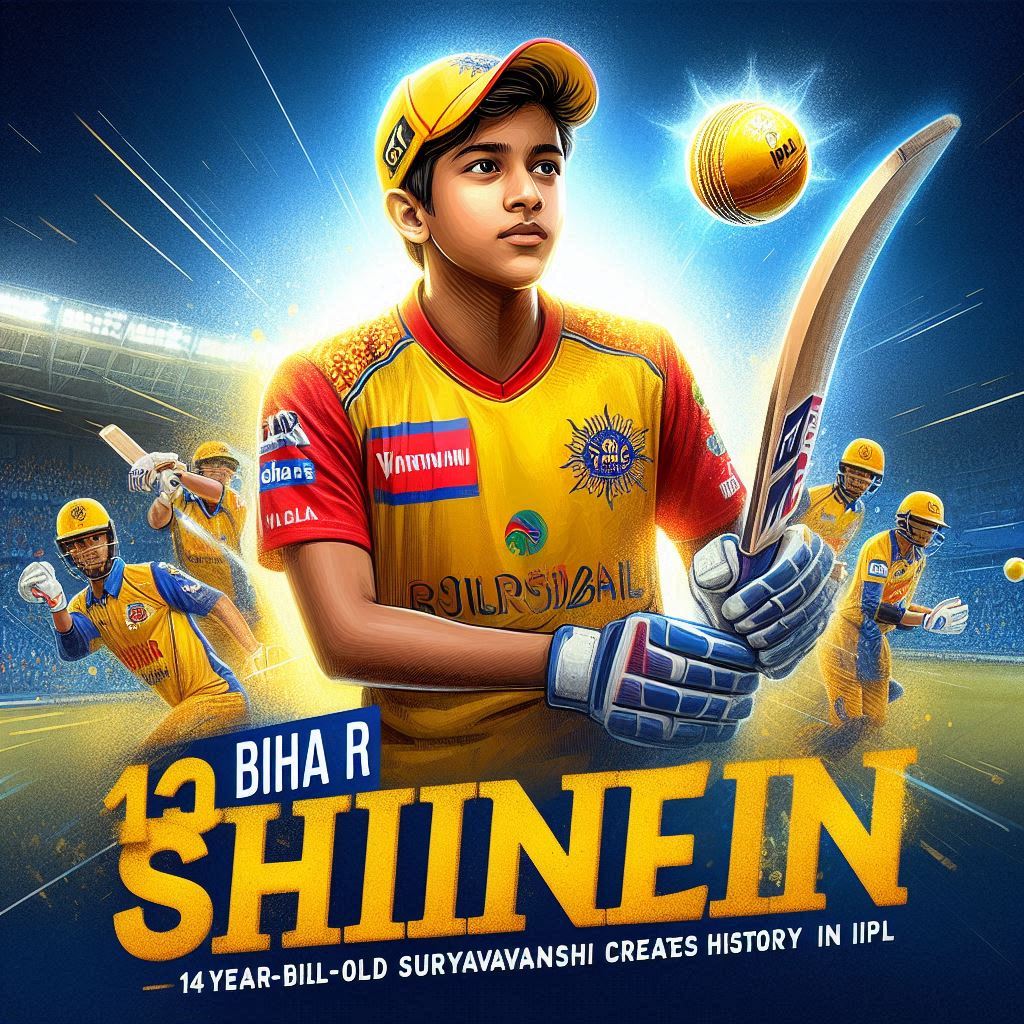 बिहार का चमकता सितारा: 14 वर्षीय वैभव सूर्यवंशी ने IPL में रचा इतिहास”